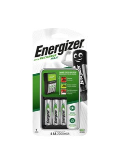 Energizer 4-Piece Maxi Aa Charger Battery Silver