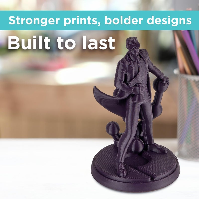 polymaker PLA PRO Filament 1.75mm 1kg, Tough & High Rigidity Dark Purple 3D Printing Filament, PolyLite PLA PRO 3D Printer Filament 1.75mm, Print with Most 3D Printers - Image 2