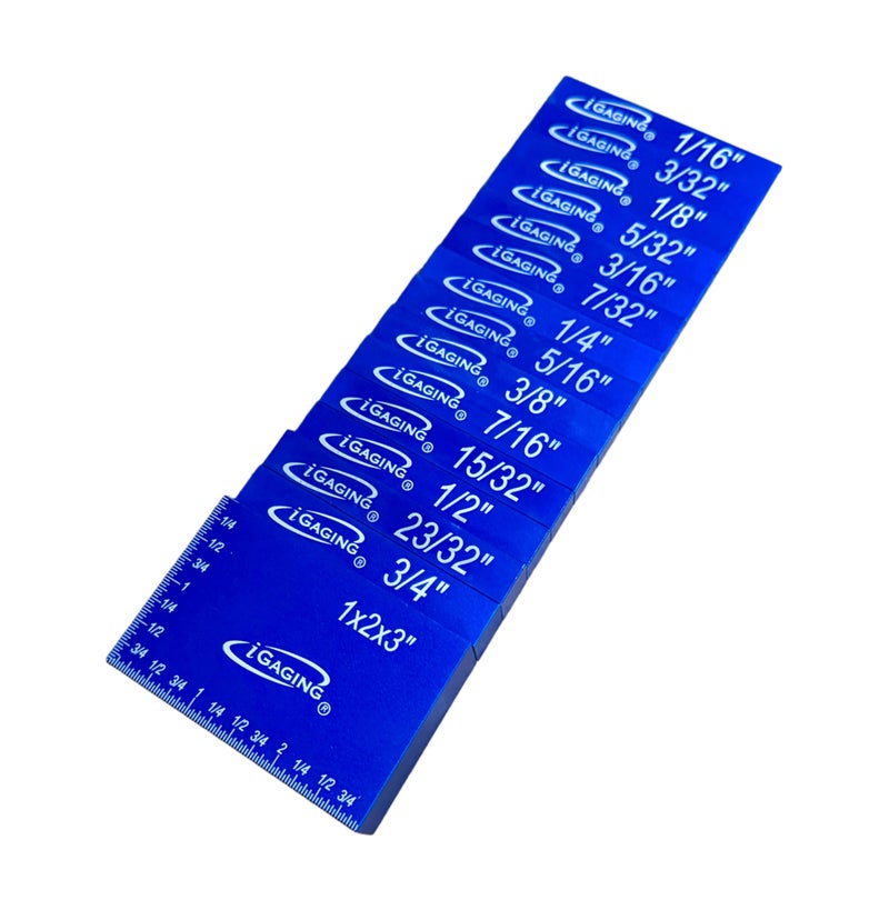 iGaging Setup Block Bar Gauge Precision Aluminum 15 piece for Woodworking - Image 1