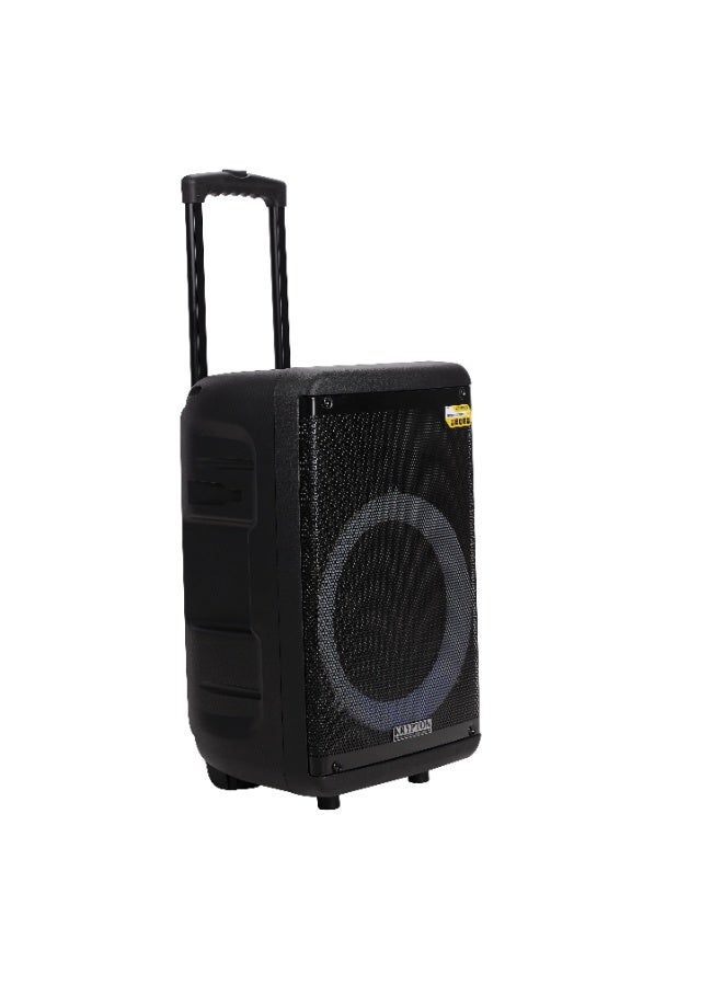 KRYPTON Portable Rechargeable Bluetooth Party Speaker with TWS, 50000 PMPO Powerful Sound, Wireless Microphone, Multi-Color LED Lights, USB, SD, TF Card Input, FM Radio, Mic Priority, Echo Control, Recording Function, Rear Control Panel – Ideal for Karaoke, Events, and Outdoor Use - Image 2