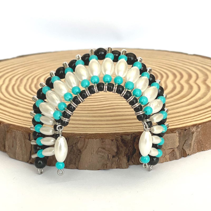 Linpeng Indian Headdress Hanging Ornament, Native American Ornaments Crafts for Christmas Tree, 2x2.5x1 Inch, Pack of 3 - Image 4