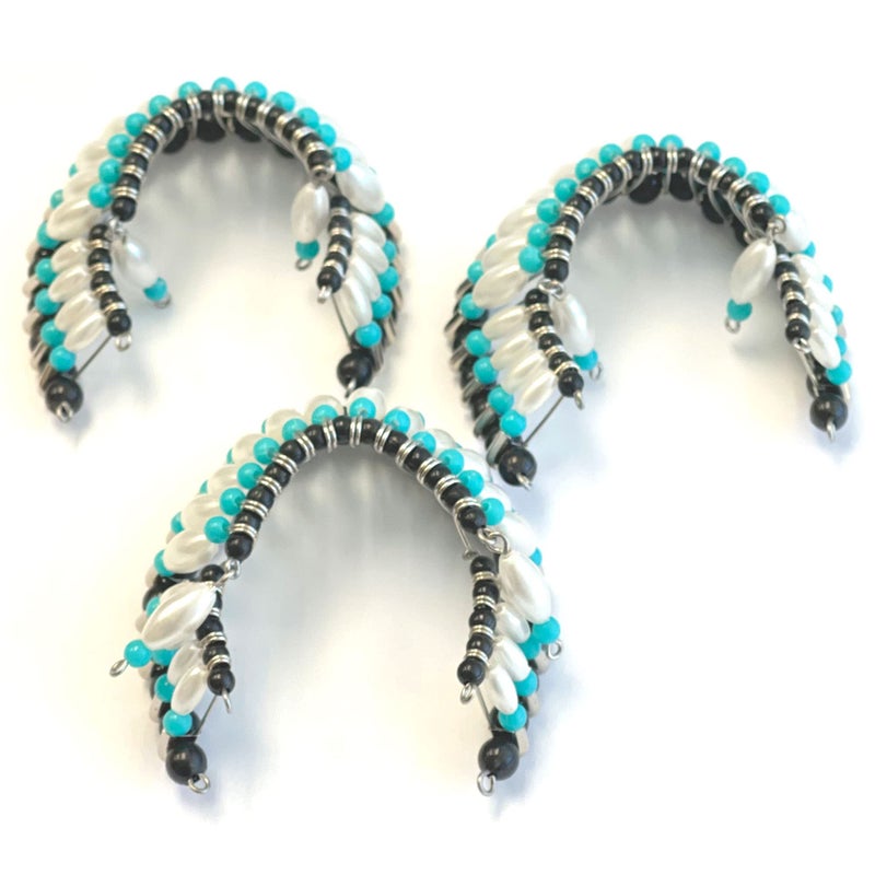 Linpeng Indian Headdress Hanging Ornament, Native American Ornaments Crafts for Christmas Tree, 2x2.5x1 Inch, Pack of 3 - Image 1