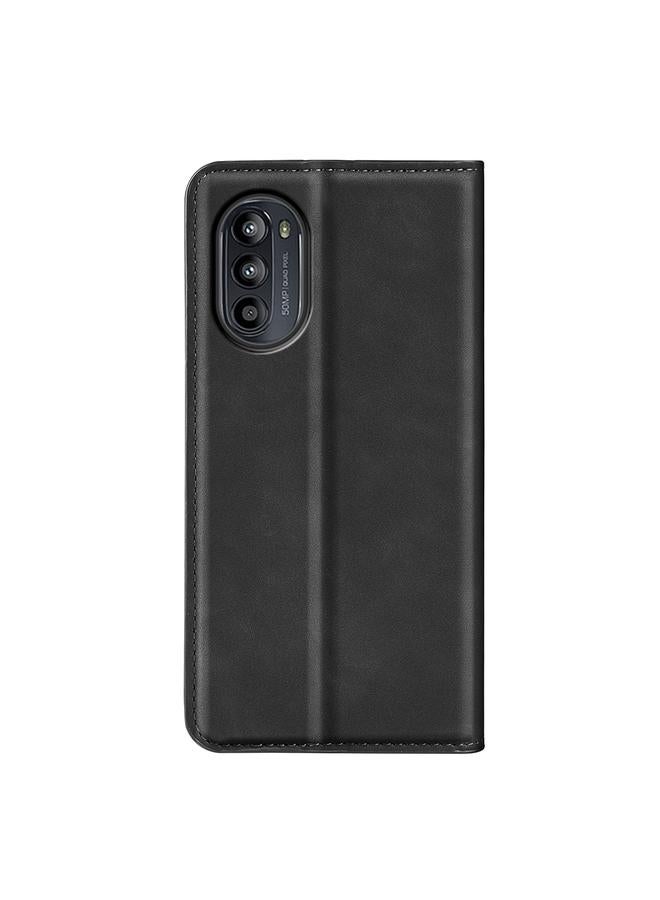 S-TOP Case For Motorola Moto G52J 5G Retro-skin Magnetic Suction Flip Leather Phone Case - Image 3