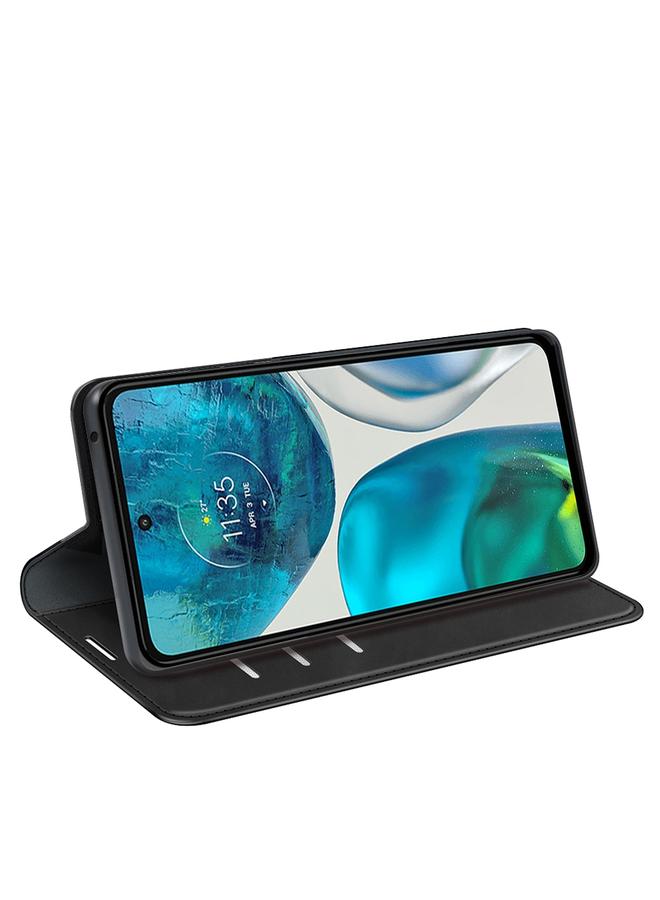 S-TOP Case For Motorola Moto G52J 5G Retro-skin Magnetic Suction Flip Leather Phone Case - Image 5