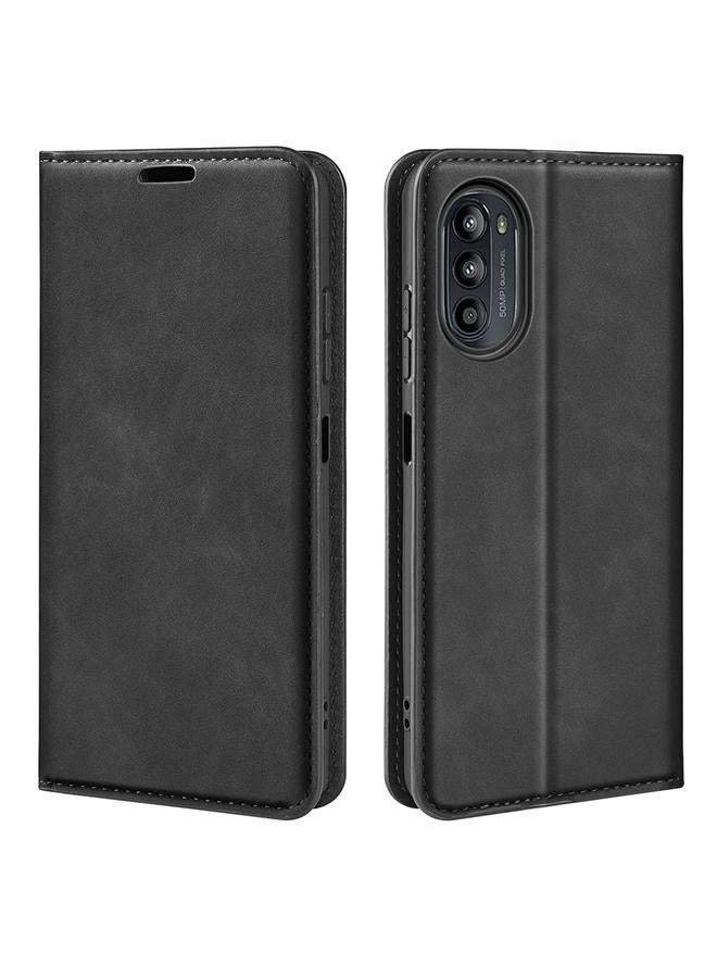 S-TOP Case For Motorola Moto G52J 5G Retro-skin Magnetic Suction Flip Leather Phone Case - Image 1