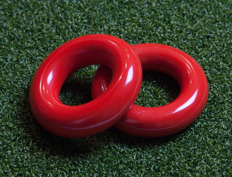 Murray Sporting Goods Golf Swing Weight Ring (2-Pack) | Red Golf Club Swing Trainer Rings - Weighted Golf Donut Accessory Good for Golf Practice, Training or Warm Up - Image 3