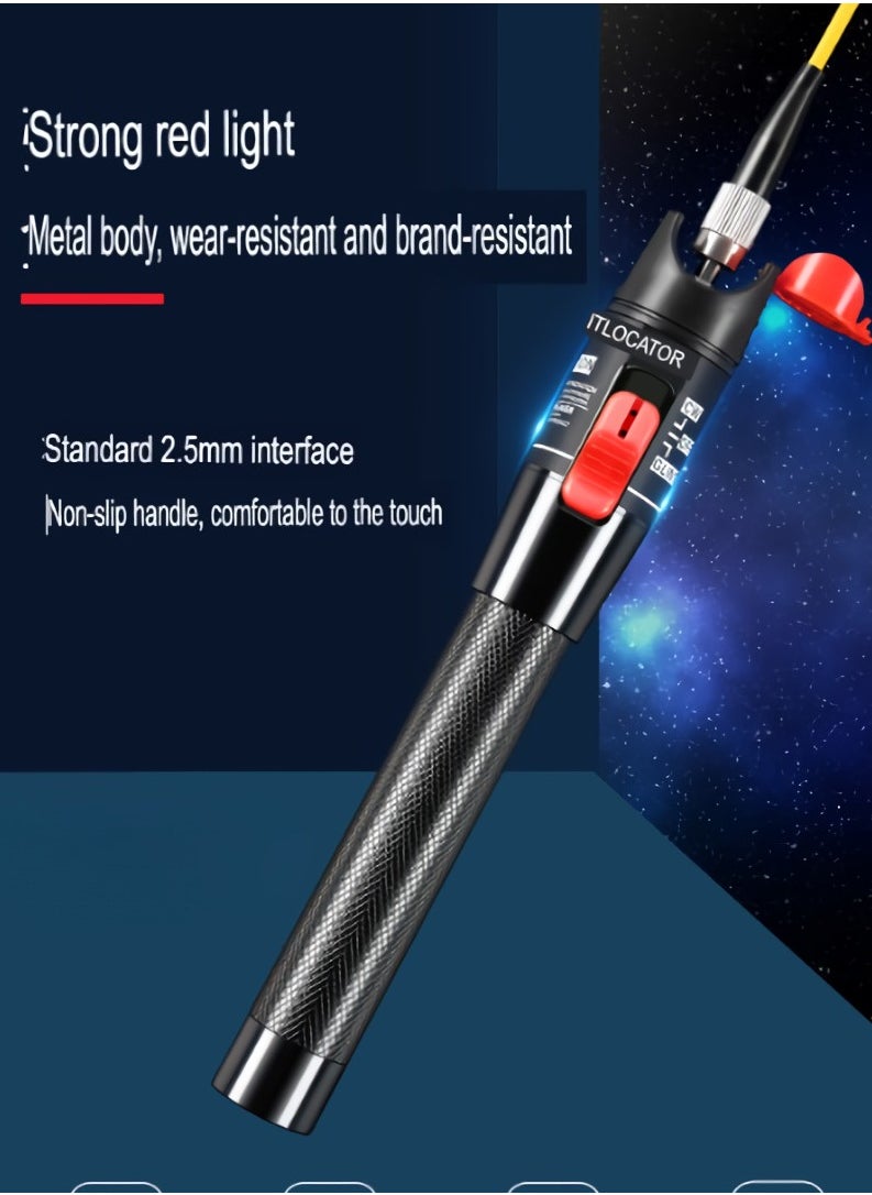 AROAQ Visual Fault Locator, 1-60km Fiber Optic Red Light Pen, Vfl Optical Fiber Cable Fault Tester, Red Light Pen For Network Fiber Cable Test, Fiber Optic Source Tester Detector Meter,(30mw Green+Orange)  - Image 4