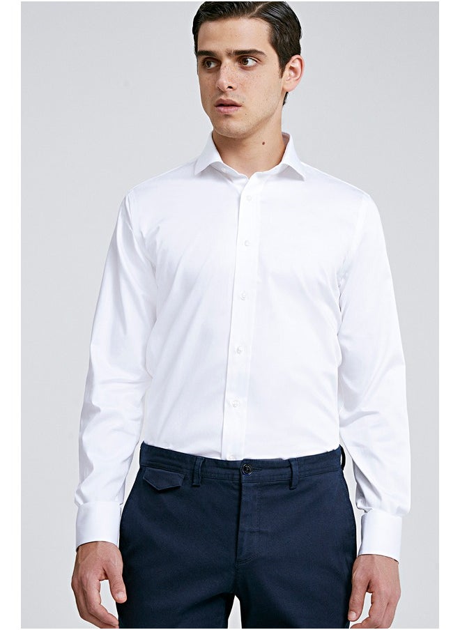 D'S DAMAT Ds Damat Slim Fit Shirt White Nanocare  - Image 1