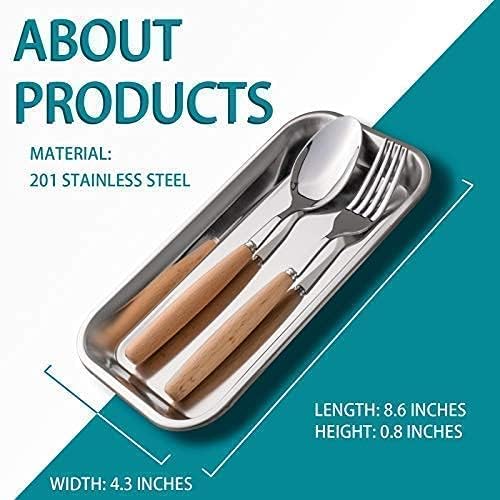 COYMOS 3 Pack Surgical Tray, Stainless Steel Tray for Lab Instrument Supplies, Tattoo Tool (Silver) - Image 5