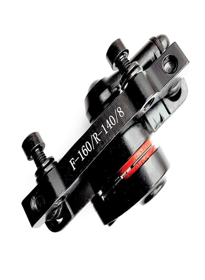 CYBIC Universal Bicycle Disc Brake Caliper F-160/R-140, Black, with Brake Pads 1pc - Image 2