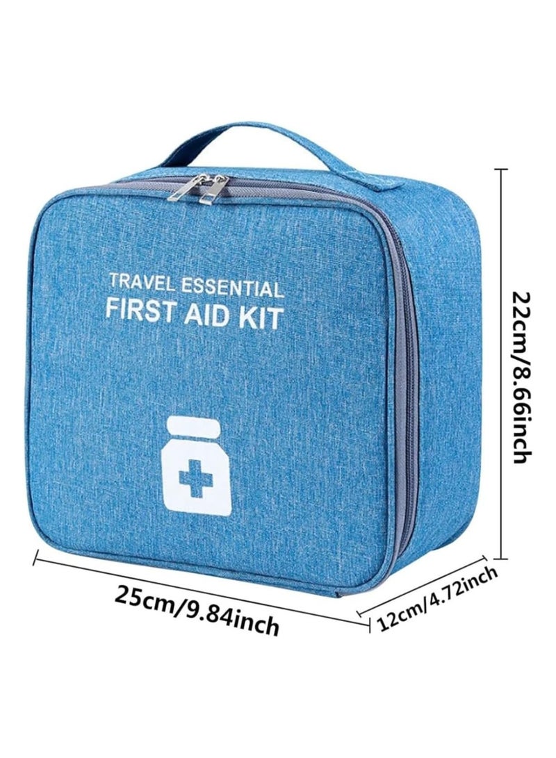 Travel Pharmacy Bag, Waterproof Medicine Storage Bag, Blue - Image 2
