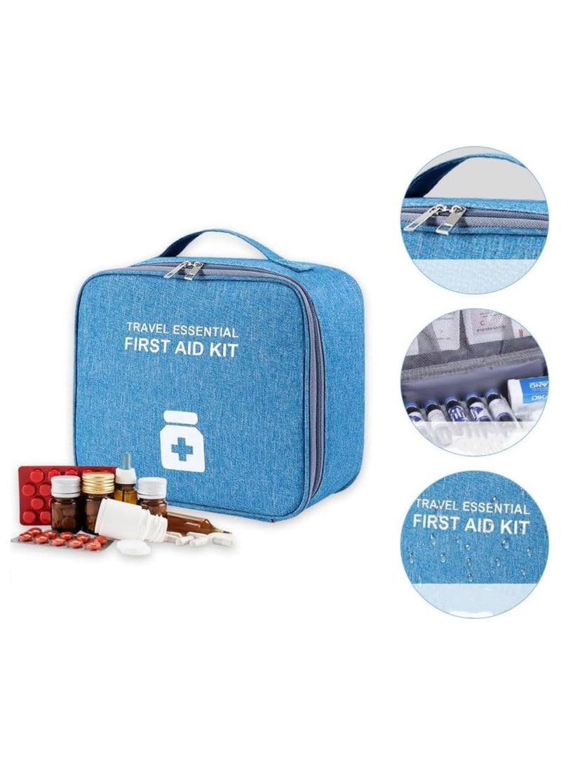 Travel Pharmacy Bag, Waterproof Medicine Storage Bag, Blue - Image 3