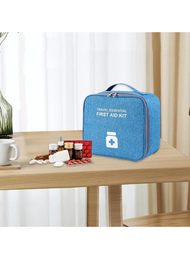 Travel Pharmacy Bag, Waterproof Medicine Storage Bag, Blue - Image 4