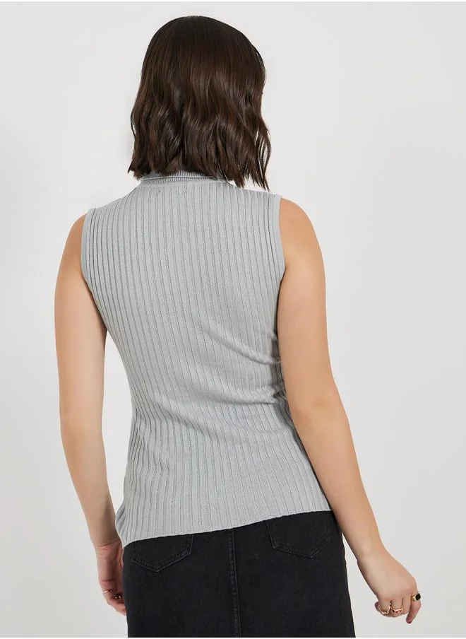 Styli Fitted Regular Length Turtle Neck Sweater