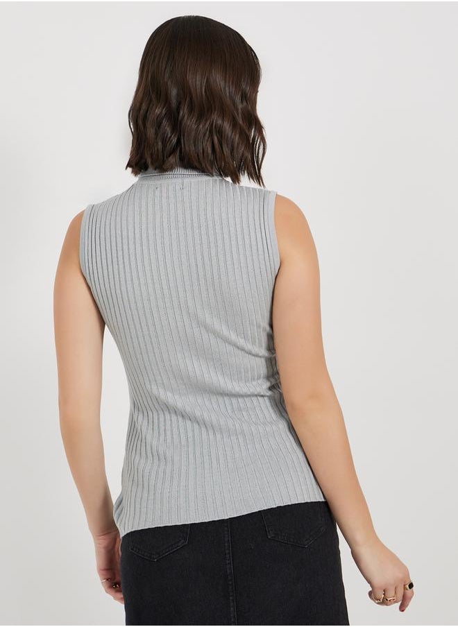Styli - Fitted Regular Length Turtle Neck Sweater - Image 1