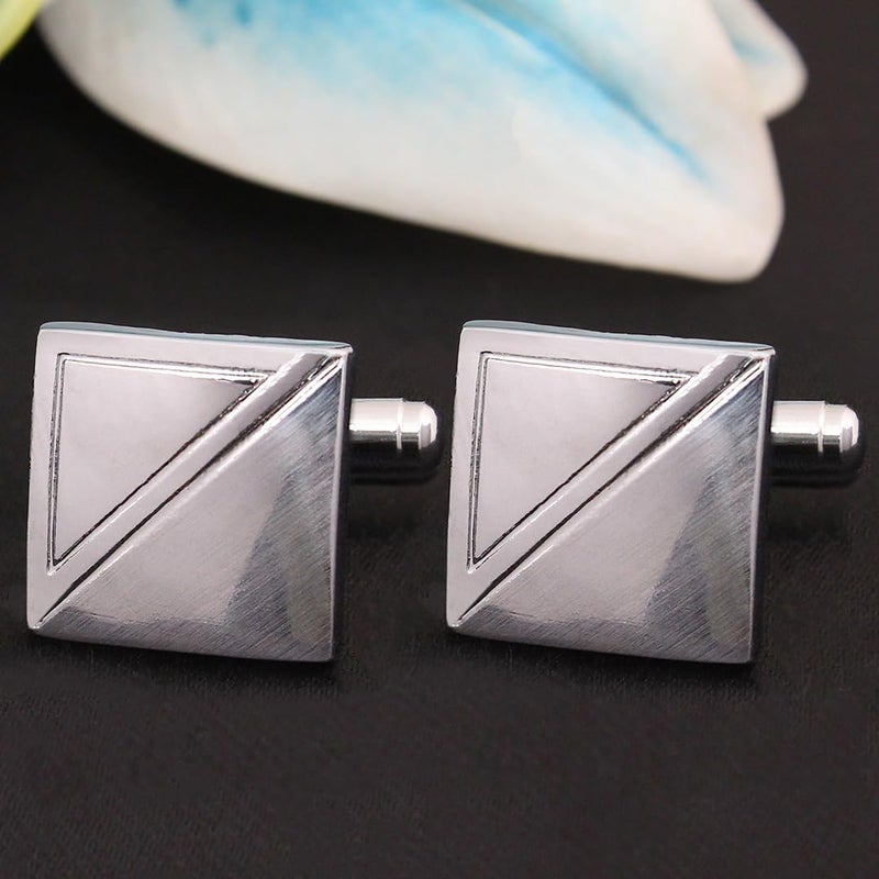 Kovove The Bling Fling Silver Coloured Cufflinks - Image 2