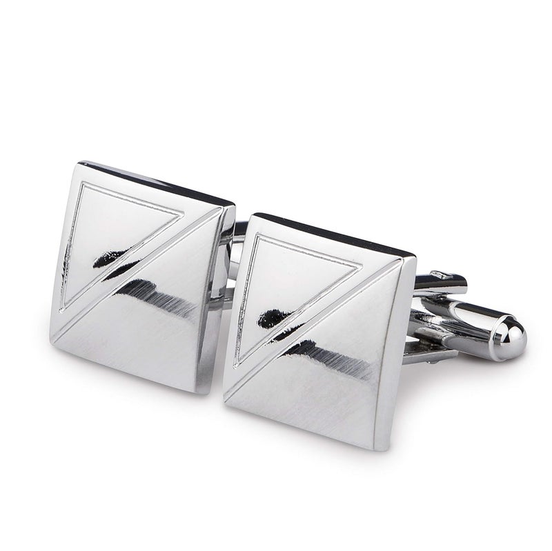 Kovove The Bling Fling Silver Coloured Cufflinks - Image 1