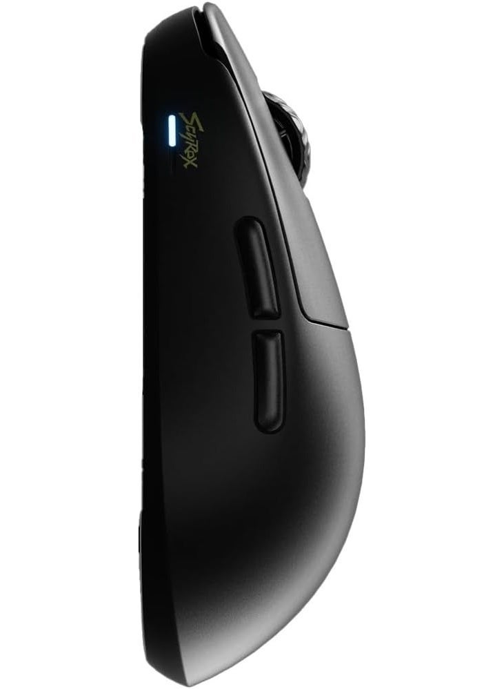 Scyrox V8 wireless mouse is lightweight, low-latency, and comfortable, designed specifically for laptops. It delivers exceptional performance, elevating your gaming experience to a new level, and comes with an 8K dongle. Enjoy an impressive 8000Hz polling rate, allowing you to rely on fast and accurate responses during intense gaming sessions. Color: Black - Image 3