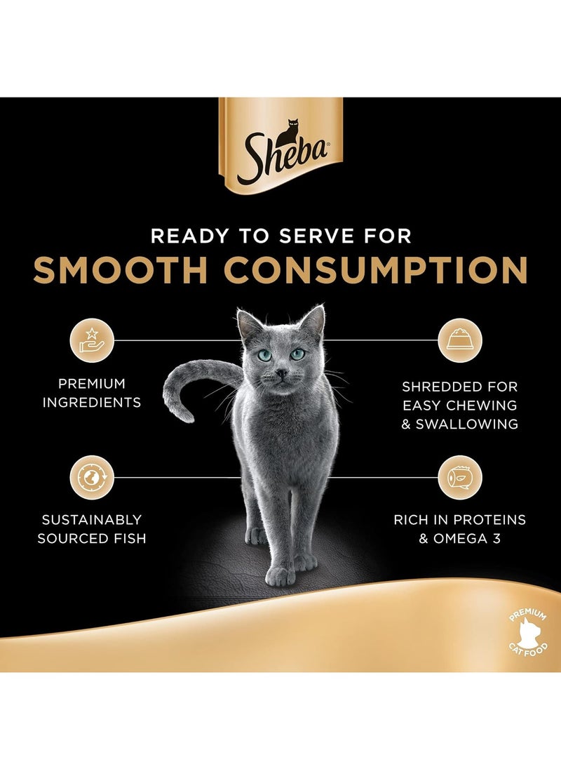 Sheba Filets Chicken With Sustainable Tuna Wet Cat Food 60G  - Image 3