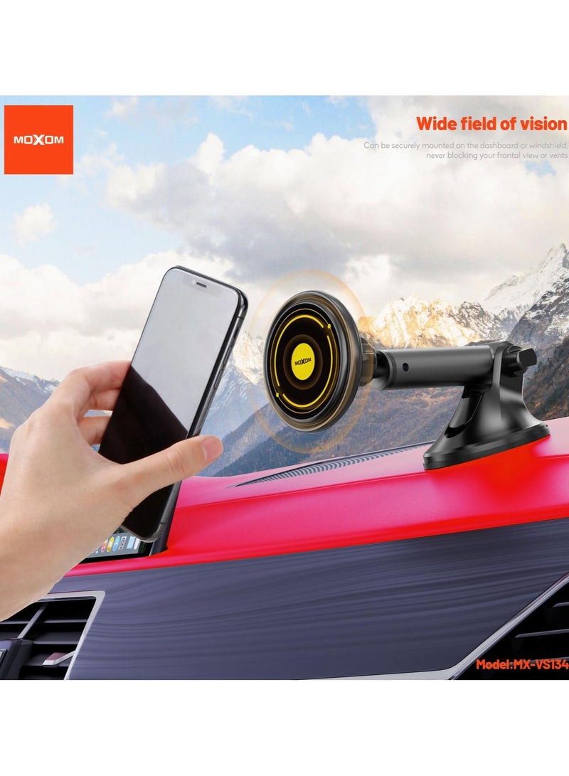 MOXOM MX-VS134 Magnetic Car Phone Holder Fits iPhone and all,  Fit For MagSafe, 360° Rotatable Mobile Stand ,  Perfect for All Cars, Secure and Adjustable Car Mount. - Image 2