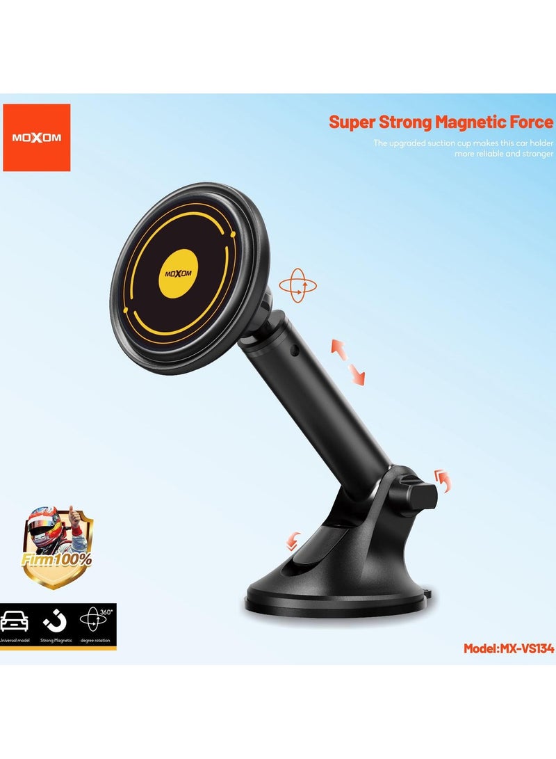 MOXOM MX-VS134 Magnetic Car Phone Holder Fits iPhone and all,  Fit For MagSafe, 360° Rotatable Mobile Stand ,  Perfect for All Cars, Secure and Adjustable Car Mount. - Image 5