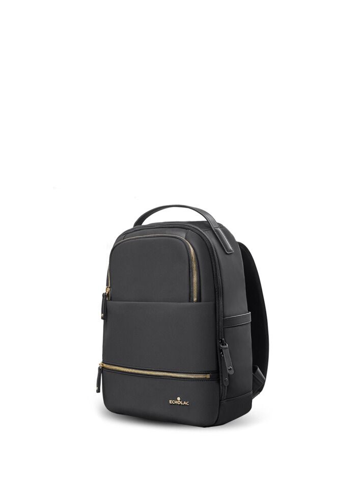 إيكولاك حقيبة ايكولاك انيقة باللون الأسود مع سحابات ذهبية - Image 1