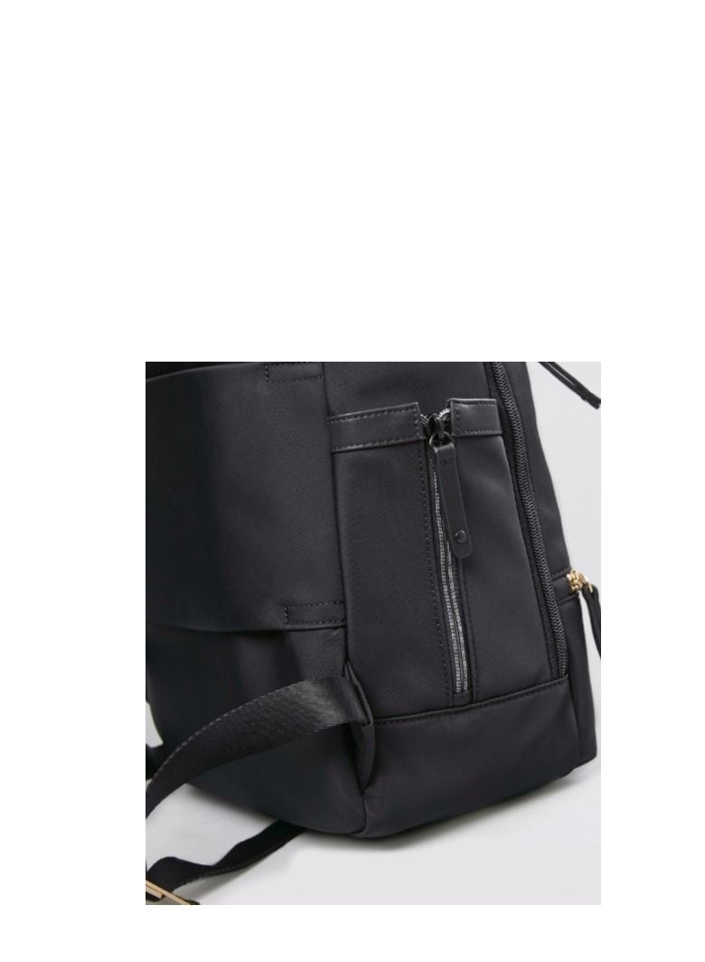 إيكولاك حقيبة ايكولاك انيقة باللون الأسود مع سحابات ذهبية - Image 5