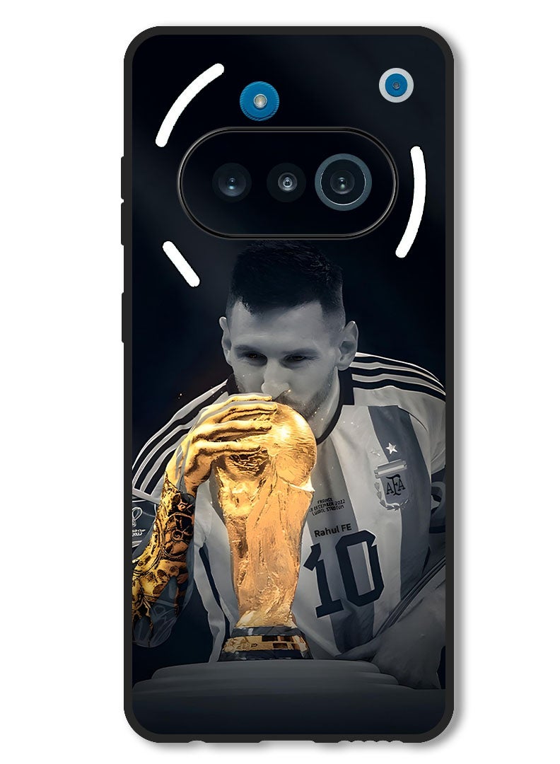 Theodor Case Compatible with Nothing Phone 3a Protection Shockproof Bumper Cover Messi (1) - Image 1