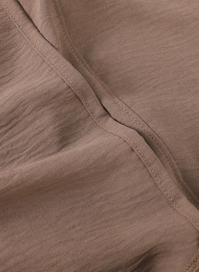 Take Two Tan Solid Hijab - Image 4