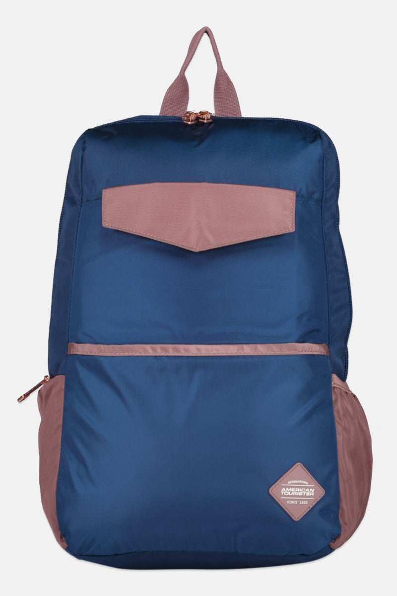 AMERICAN TOURISTER Women Brand Logo Backpack, Navy  - Image 1
