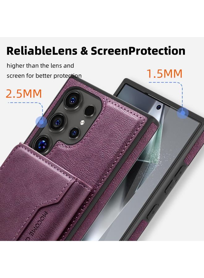 erorex Case For Samsung Galaxy S24 5G Shield Multi-functional MagSafe Card Bag Phone Case - Image 4