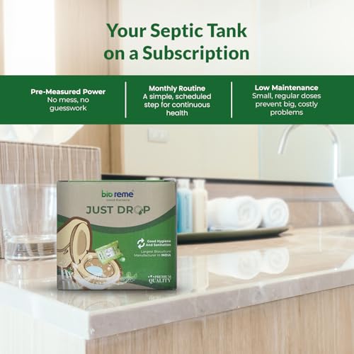 Bio Reme Septic Tank Cleaner Bacteria Powder with Odour Removing Microbial Formula, Effective Waste Decomposer for Septic Systems, Easy Use Sachets for Regular, Pack of 10 Sachets (35 g Each) - Image 2