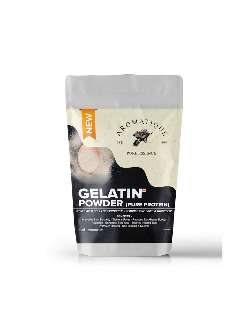 AROMATIQUE Aromatique Facial Gelatin Powder For face hair removal - Natural Face Mask & Hair Removal Gelatin, Perfect for DIY Skincare Treatments.Food Grade  - Image 1