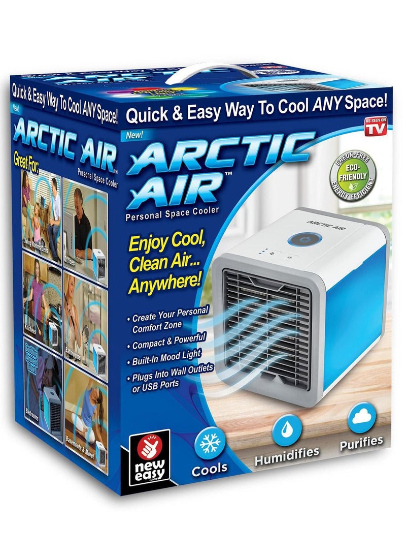 ARCTIC AIR - USB Portable Mini Air Conditioner Personal Space Air Cooler 3 in 1 Portable Air Conditioner, Humidifier, Purifier with 7 colorful lights - Image 1