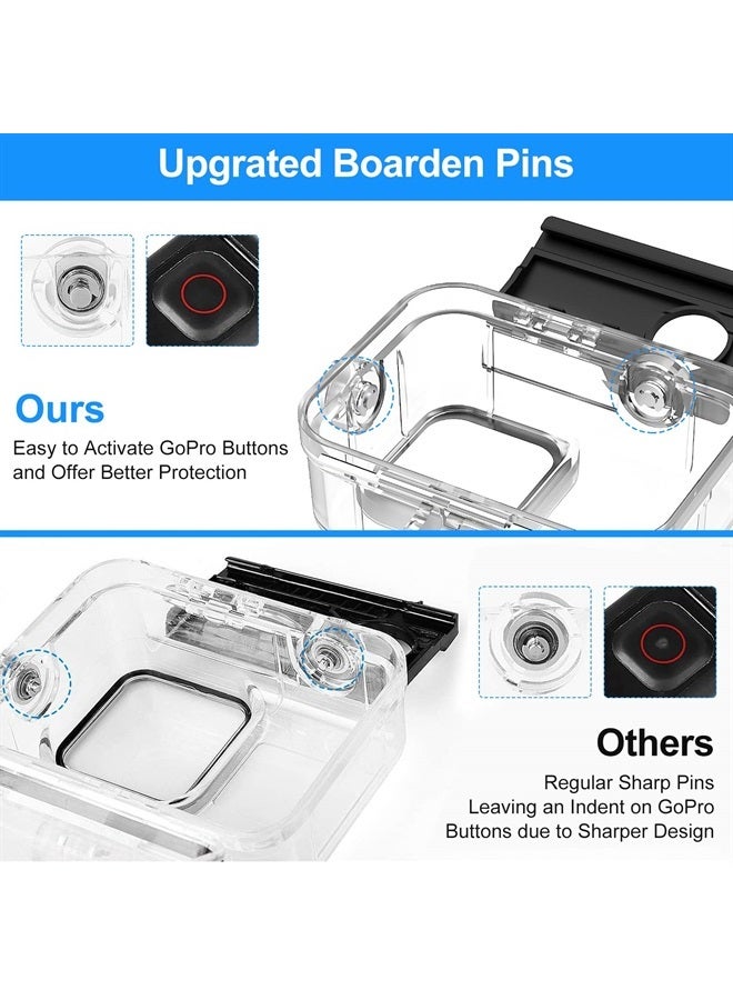 Kuptone Waterproof Case 60M/196FT Underwater Protective Dive Housing Shell with Bracket Mount Accessories for Go Pro 11/10/9 Action Camera  - Image 4