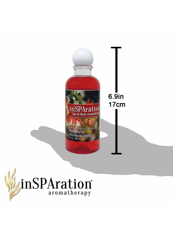 inSPAration Spa and Bath Aromatherapy 118X Spa Liquid, 9-Ounce, Heavenly Honeysuckle - Image 5