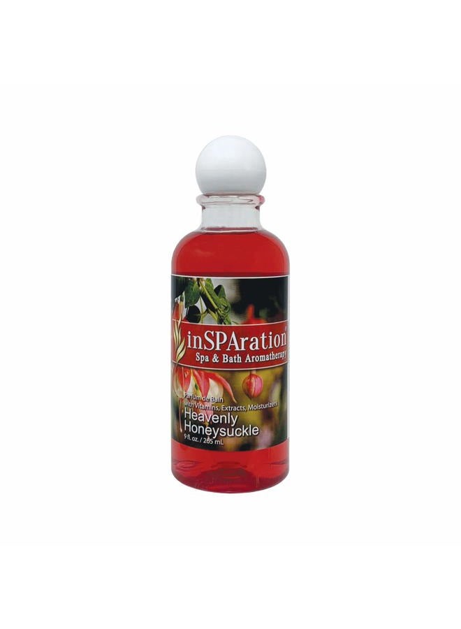 inSPAration Spa and Bath Aromatherapy 118X Spa Liquid, 9-Ounce, Heavenly Honeysuckle - Image 1