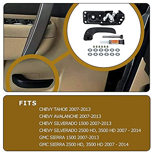Lelecar 20833606 Driver Side Interior Door Handle for Chevy Silverado/GMC Sierra 1500 2500 3500 2007-2013 Tahoe/Yukon 2007-2014 Replaces 80374 - Image 5
