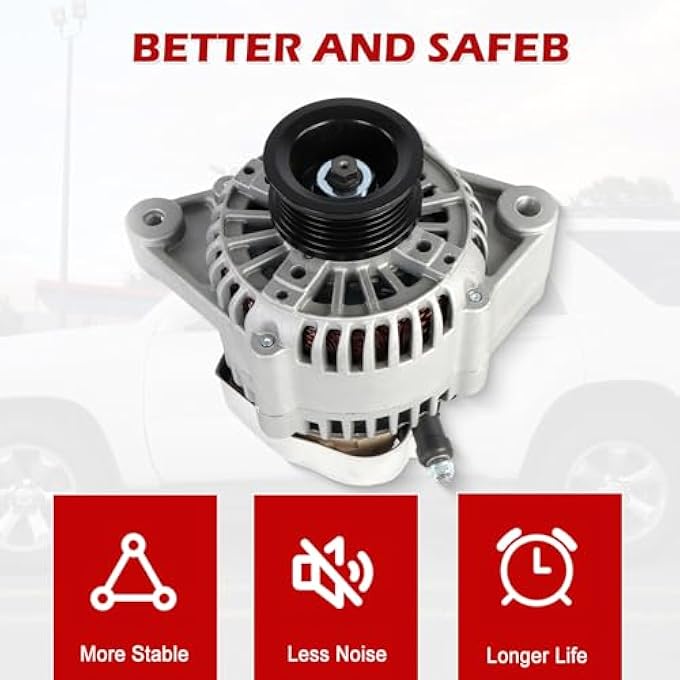 Kessocco 90A 12V CW 5-Groove Pulley Alternator 13754 1012119580 AND0187 Replacement for 1997-2001 Toyota Camry Solara 2.2L - Image 5