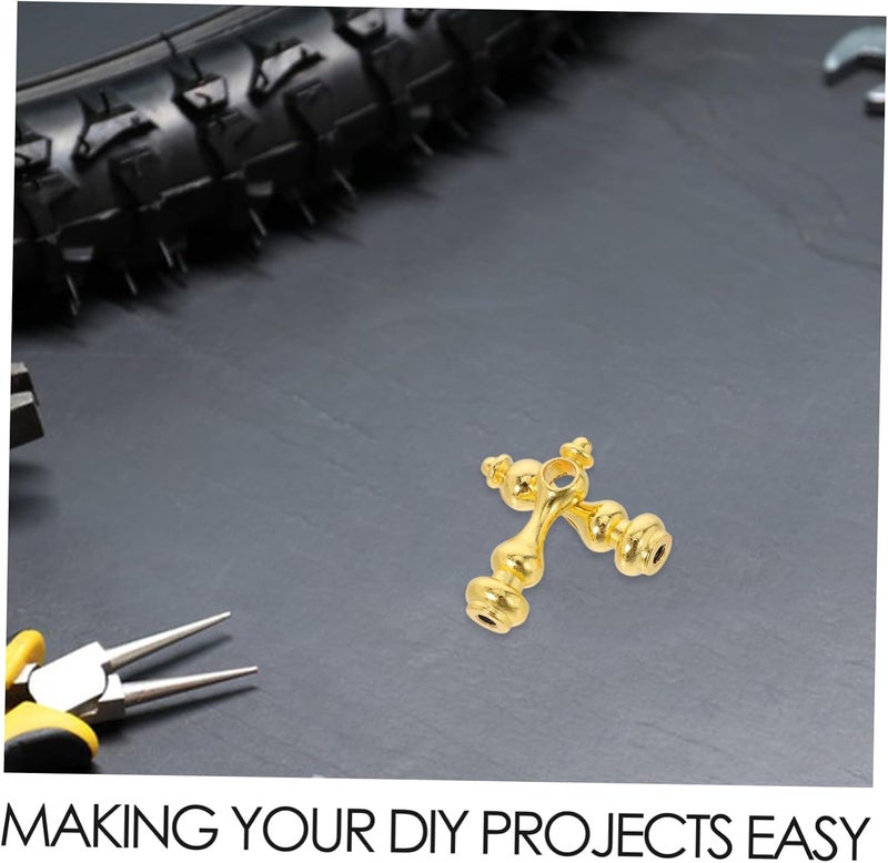 DOITOOL 10pcs DIY Projects Essential Railing Bracket Connectors Metal Spindles for Glass Railing Strong Stylish Pack - Image 2