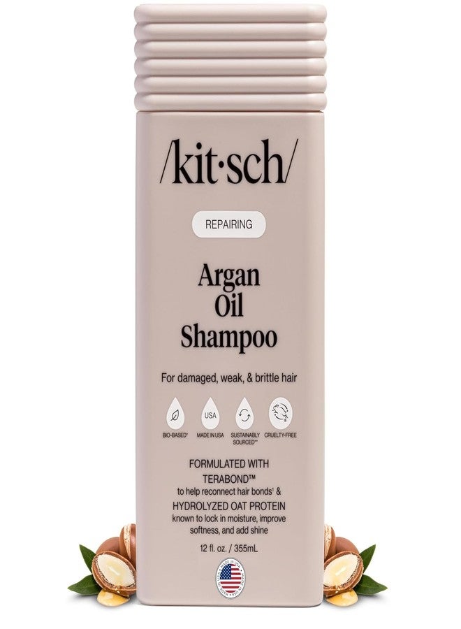 Kitsch Repairing Argan Oil Liquid Shampoo for Men and Women with Terabond™ – Argan Oil for Hair, Repairs & Renews Damaged, Weak, & Brittle Hair – Color-Safe, Clean Hair Care, Made in USA – 12 oz - Image 1