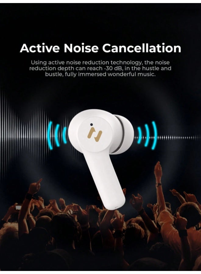 havit True Wireless Earbuds with Active Noise Cancellation (ANC), Dual Mic ENC, 10mm Dynamic Drivers, Bluetooth Earphones for Music & Calls, 55ms Low Latency Gaming Mode, Dual Device Connection, Wireless Headphones for Gaming, Stereo Sound, 16H Battery Life with Charging Case – Black - Image 3