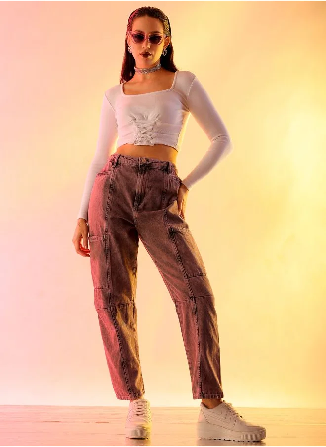 Freehand Women Anti Fit Solid High-Rise Jeans