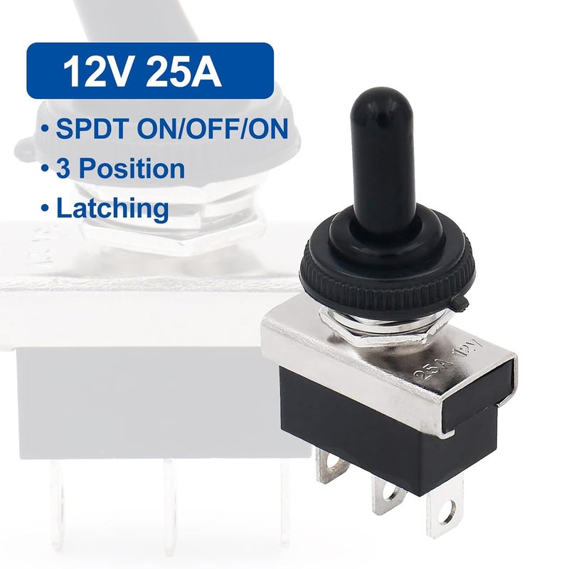 Baomain Car Toggle Switch SPDT Latching ON-Off-ON - Image 2