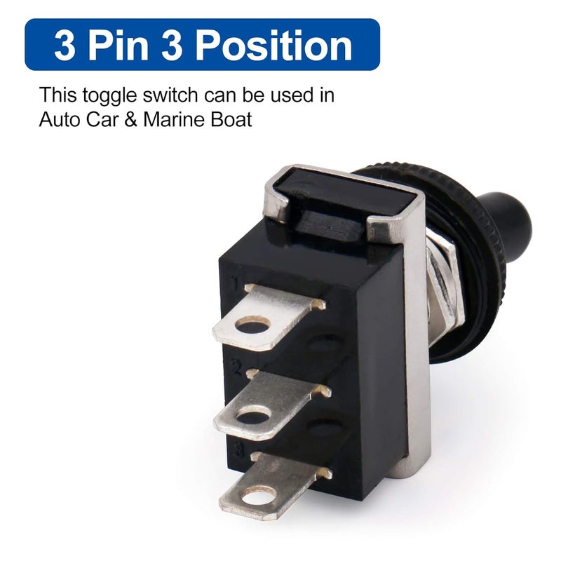 Baomain Car Toggle Switch SPDT Latching ON-Off-ON - Image 4