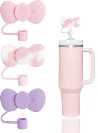 3 Pcs Lovely Bow Straw Covers Cap Toppers Compatible with Stanley 30&40 oz Tumbler Cups,Reusable Cute Silicone Straw Tips Lids Protectors for 0.4 in/10mm Stanley Cups Straws Accessories - pzsku/Z9F00D74FC21166BCE5EBZ/45/_/1739952864/76fc3439-9617-451c-a315-194e84c948e3