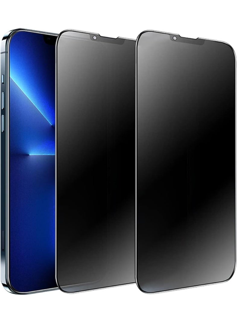 Glass Matte Privacy Screen Protector Compatible with iPhone 13 Pro Max 6.7", Anti-Glare Anti-Spy Scratch Resistant Tempered Glass Film, Rounded Edge Full Coverage, Smooth & Sensitive Touch