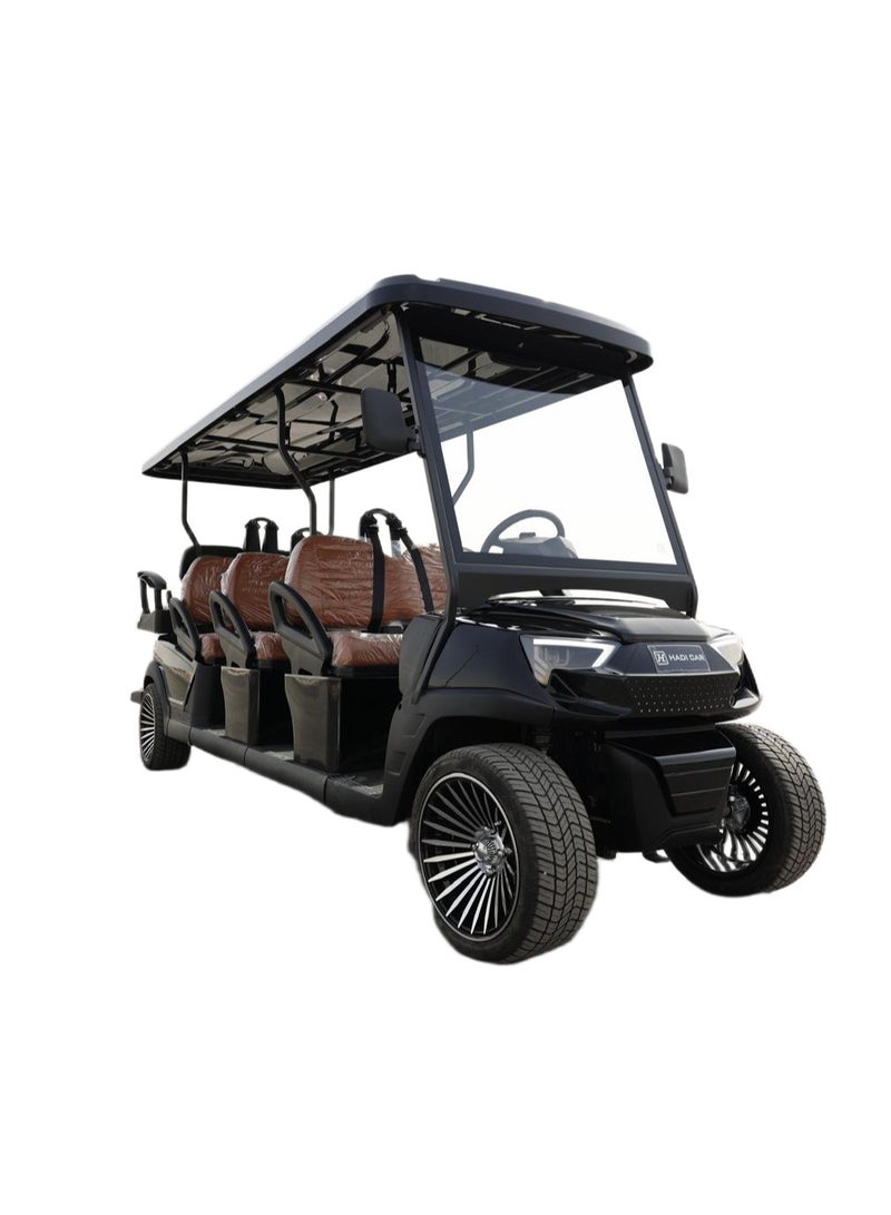 اكسكار عربة غولف كهربائية CK – 8 مقاعد (6+2)، محرك 5kW 48V وبطارية ليثيوم 105Ah – موديل 2025 - Image 1