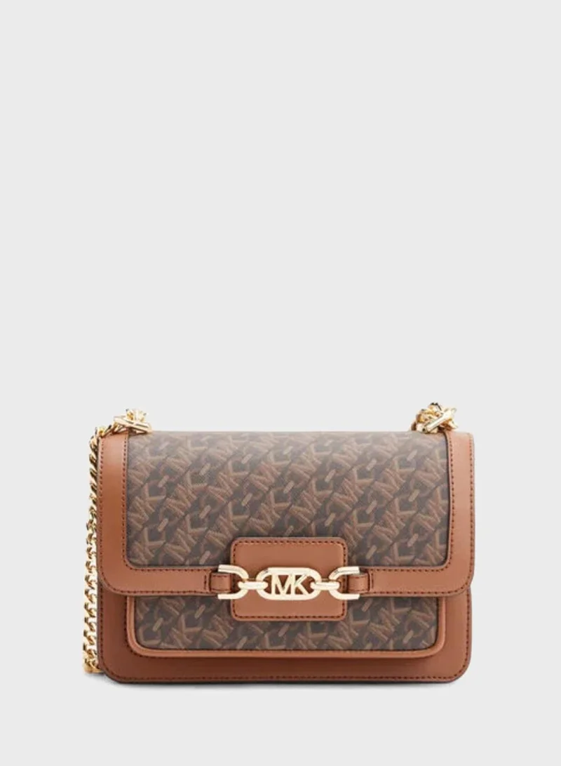 Michael Kors Heather Large Monogram Shoulder Bag