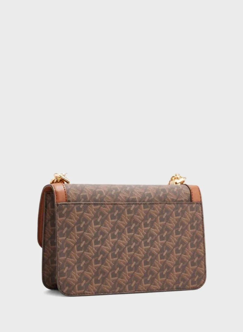 Michael Kors Heather Large Monogram Shoulder Bag